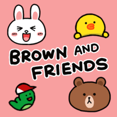 [LINEスタンプ] きゃしぃ×BROWN ＆ FRIENDS