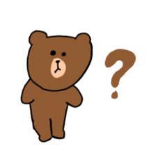 [LINEスタンプ] BROWN ＆ FRIENDSの、なぜなに？スタンプ