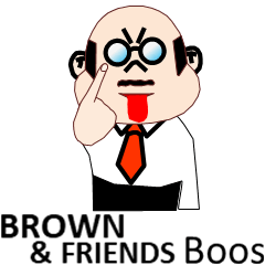 [LINEスタンプ] BROWN ＆ FRIENDS 部長