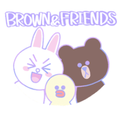 [LINEスタンプ] BROWN ＆ FRIENDS ゆめかわ