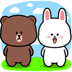 [LINEスタンプ] BROWN ＆ FRIENDS Daily Life of Duoの画像（メイン）