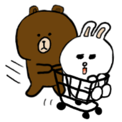 [LINEスタンプ] ブラウンはコニー大好き！