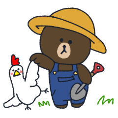 [LINEスタンプ] BROWN ＆ FRIENDS byうまし