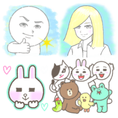 [LINEスタンプ] チオ × BROWN ＆ FRIENDS