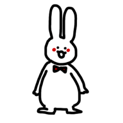 [LINEスタンプ] 素朴でかわいいうさぎ