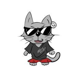 [LINEスタンプ] 灰色の猫 グレ