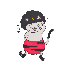 [LINEスタンプ] おにネコさん