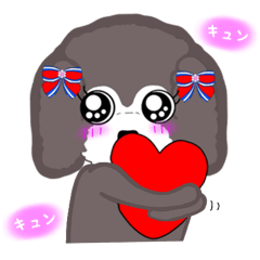 [LINEスタンプ] トイプードル いぬのゼラちゃん♪