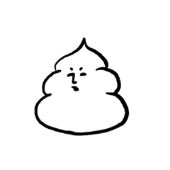 [LINEスタンプ] 堀が深いうんこ