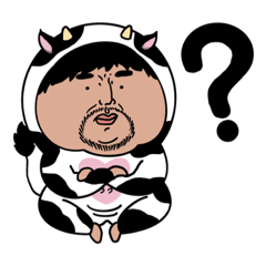 [LINEスタンプ] 牛おじさんの日常（牛大叔的日常）