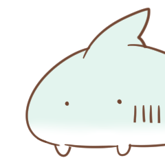 [LINEスタンプ] 歩くサメくん