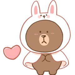 [LINEスタンプ] BROWN ＆ FRIENDS☆カラフルスタンプ