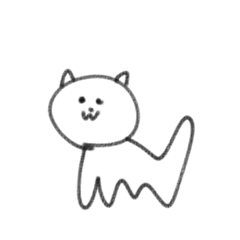 [LINEスタンプ] ノートに書いてあった猫の落書き