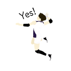 [LINEスタンプ] 永遠のバレー少女