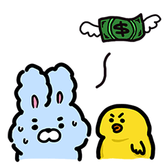 [LINEスタンプ] ただのウサギちゃん - Miichu's friends