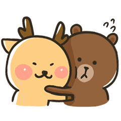 [LINEスタンプ] バンビと BROWN ＆ FRIENDS の日常