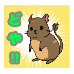 [LINEスタンプ] デグーちゃんスタンプ