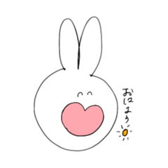 [LINEスタンプ] うさぎのワサビ