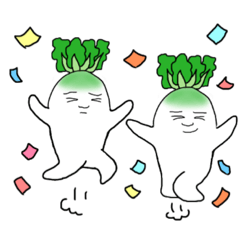 [LINEスタンプ] だいこん！무무！！