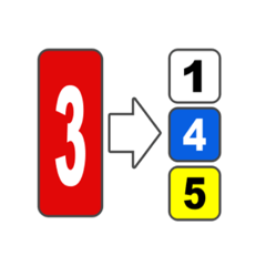 [LINEスタンプ] 1から6までの数字当てゲームのスタンプです