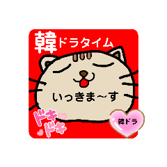 [LINEスタンプ] 韓ドラオプチャ専用スタンプ(にゃんこ)