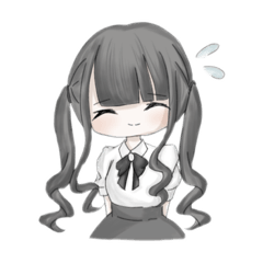 [LINEスタンプ] テンションの差が激しい黒瀬ちゃん