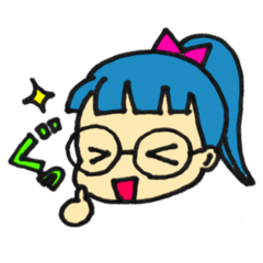 [LINEスタンプ] めがねちゃんの日常。