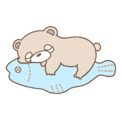 [LINEスタンプ] もちクマちゃん01