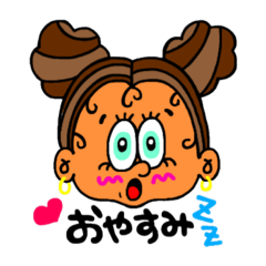 [LINEスタンプ] 海外girl'sお団子ちゃん