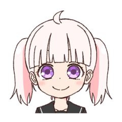 [LINEスタンプ] 制服ピンクツインテの女の子