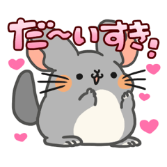 [LINEスタンプ] チンチラが好き！