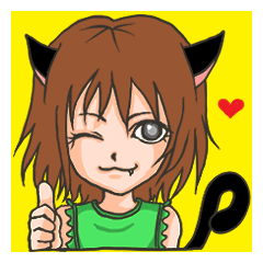 [LINEスタンプ] 猫女子万歳