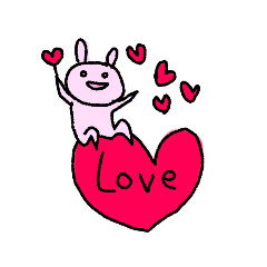 [LINEスタンプ] よく使ううさぎっぽいもの