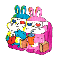 [LINEスタンプ] サン＆デイの3Dな日常