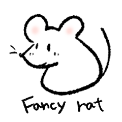 [LINEスタンプ] ファンシーなラットさん