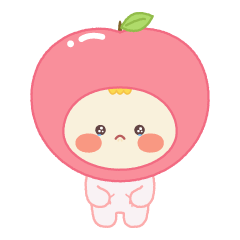 [LINEスタンプ] りんごと赤ずきん