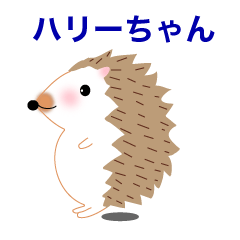 [LINEスタンプ] あら-。ハリ-ちゃん ハリネズミ かわいい