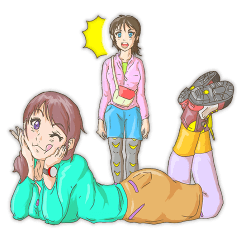 [LINEスタンプ] ヤマむすメ！ -稜線上のアリア-