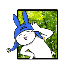 [LINEスタンプ] うさみみぼうし