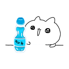 [LINEスタンプ] ねこ君と夏