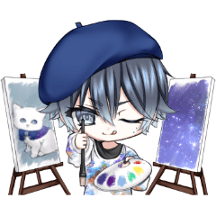 [LINEスタンプ] 星の子かいじゅう 蒼星ティノすたんぷ☆秋