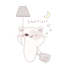 [LINEスタンプ] ninaのねこ【毎日使えるゆるっとワードฅ】