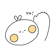 [LINEスタンプ] そぼくな うさぎ