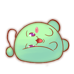 [LINEスタンプ] 腹黒い緑の生き物