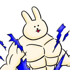 [LINEスタンプ] 肌色うさぎ