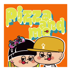 [LINEスタンプ] Pizza and me2の画像（メイン）