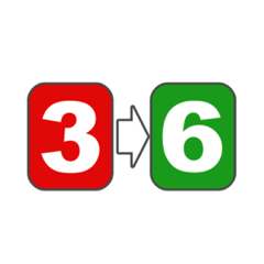 [LINEスタンプ] 1から6までの数字当てゲームのスタンプ2
