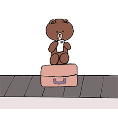 [LINEスタンプ] Brownが一緒に遊ぶの画像（メイン）