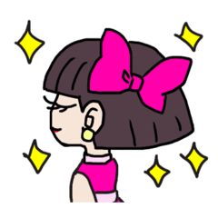 [LINEスタンプ] りぼん大好きりぼんちゃんスタンプ