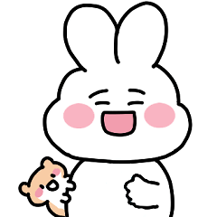 [LINEスタンプ] ウサギがそう